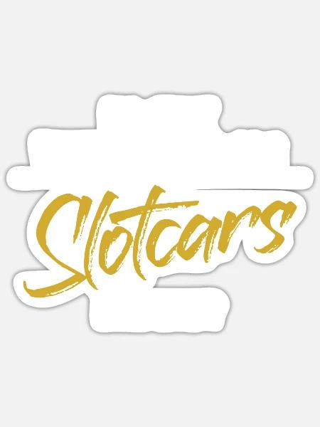 Wichtigeres als Slot Cars RC Car Minicar Slot Car - Sticker Größe S (10 x 10 cm) - Mattweiß