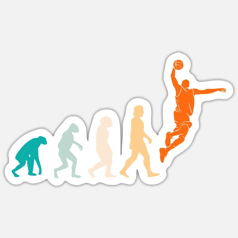 Basketball Evolution Basketball Player Sticker size S (10 x 10 cm)
