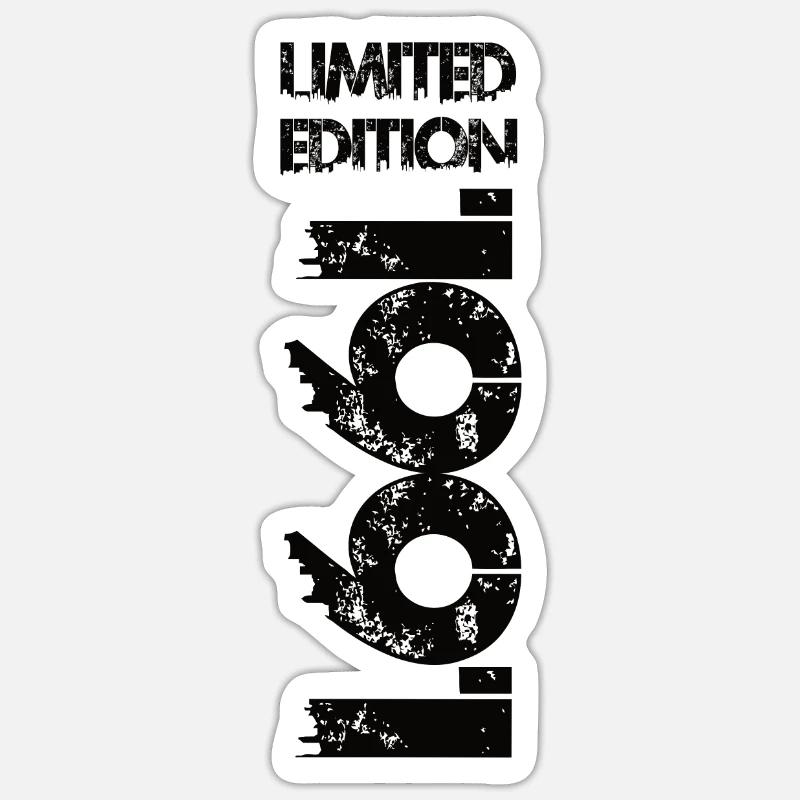 Édition limitée 1991 - Sticker taille S (10 x 10 cm) - blanc mat