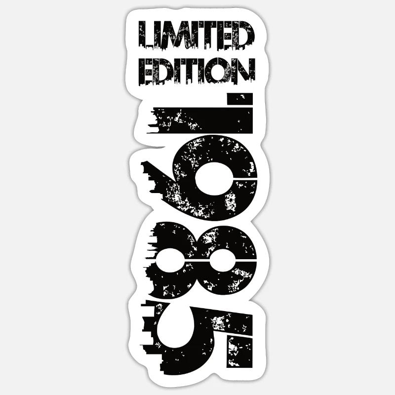 Édition limitée 1985 - Sticker taille S (10 x 10 cm) - blanc mat