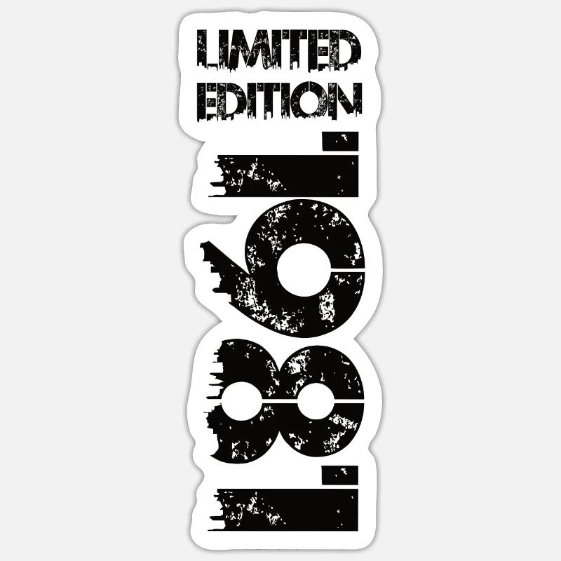 Édition limitée 1981 - Sticker taille S (10 x 10 cm) - blanc mat