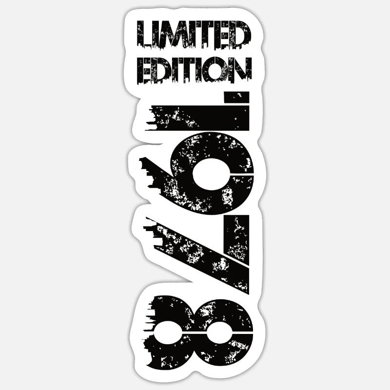 Édition limitée 1978 - Sticker taille S (10 x 10 cm) - blanc mat