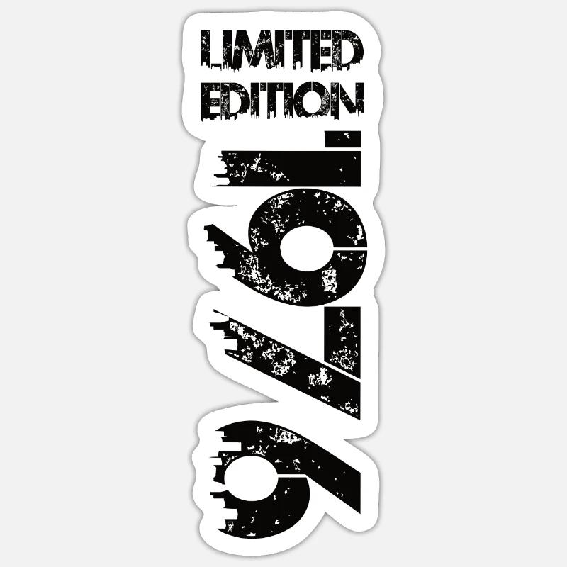 Édition limitée 1976 - Sticker taille S (10 x 10 cm) - blanc mat