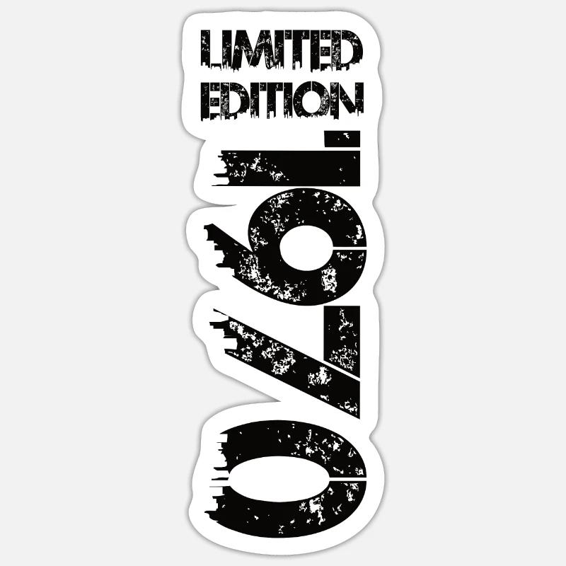 Édition limitée 1970 - Sticker taille S (10 x 10 cm) - blanc mat