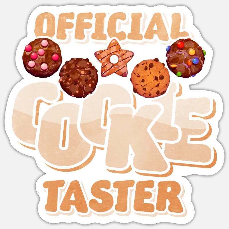 Cookie schnuppergeschenk - Sticker Größe S (10 x 10 cm) - Mattweiß