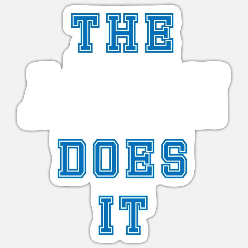 The Admin does it Admin Geschenk Sticker Größe S (10 x 10 cm)