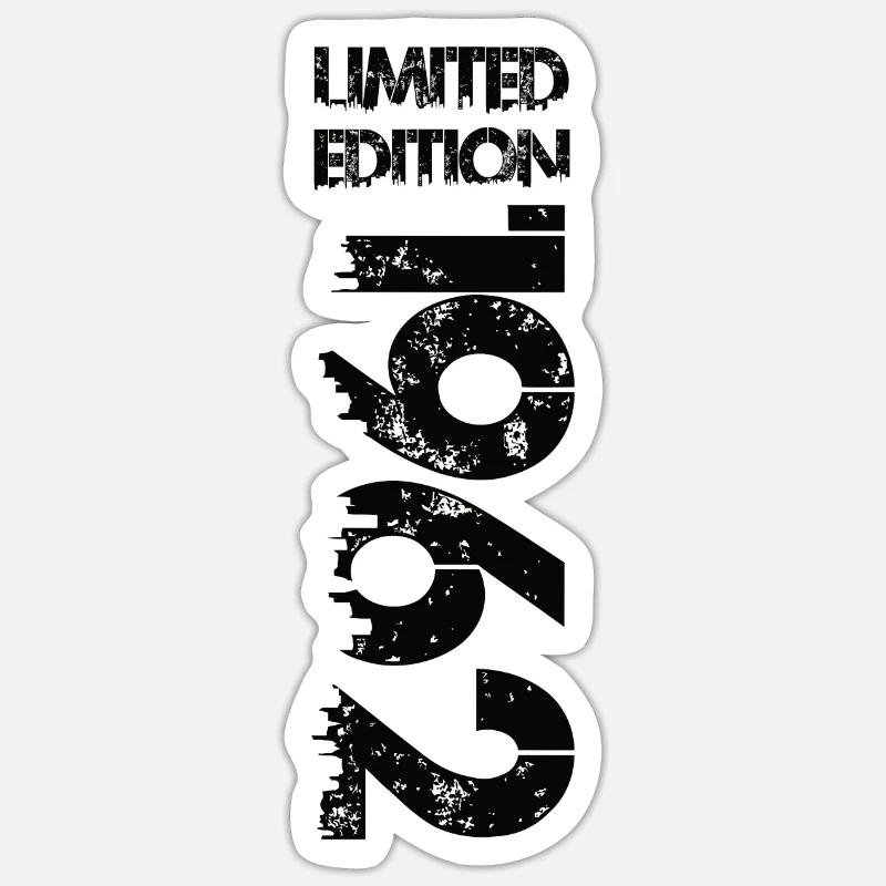 Édition limitée 1962 - Sticker taille S (10 x 10 cm) - blanc mat