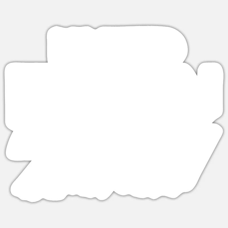 Édition limitée 2007 - Sticker taille S (10 x 10 cm) - blanc mat