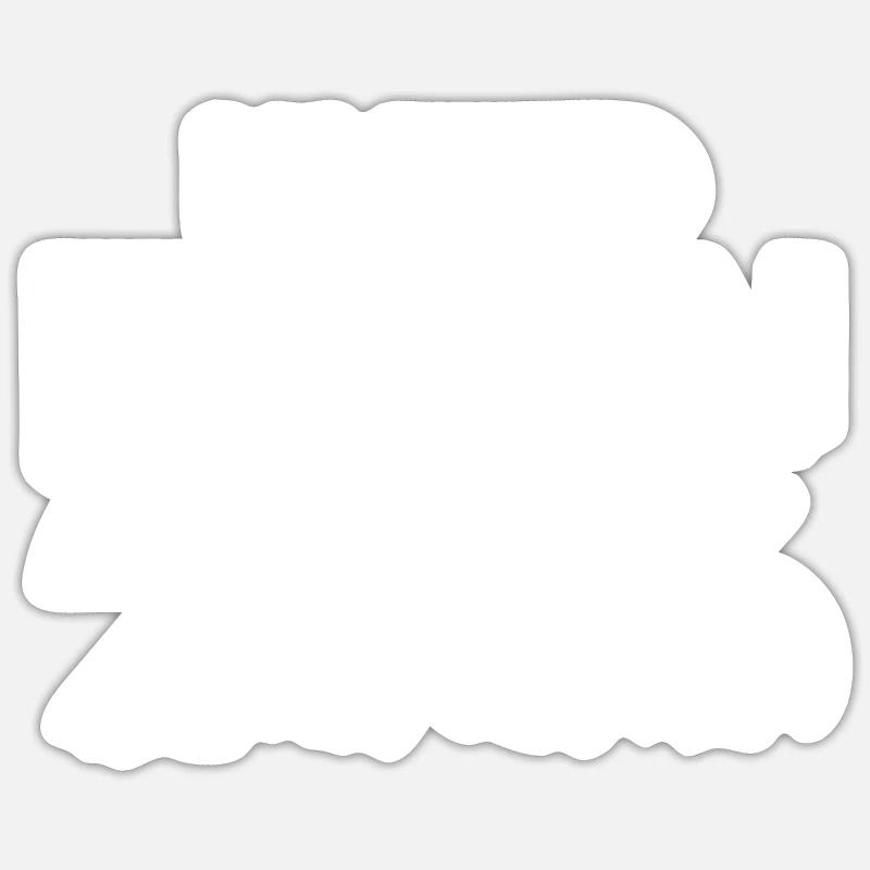 Édition limitée 2006 - Sticker taille S (10 x 10 cm) - blanc mat