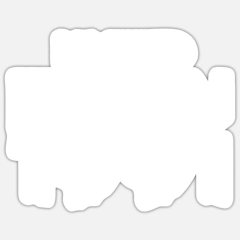 Édition limitée 1991 - Sticker taille S (10 x 10 cm) - blanc mat