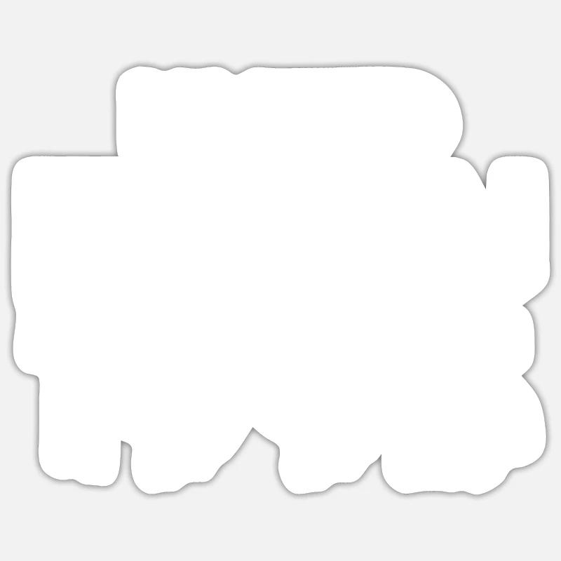 Édition limitée 1995 - Sticker taille S (10 x 10 cm) - blanc mat