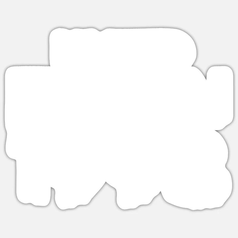 Édition limitée 1993 - Sticker taille S (10 x 10 cm) - blanc mat