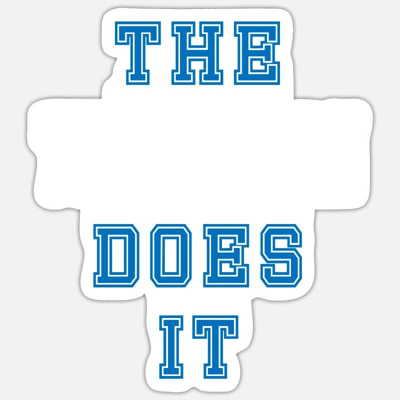 The Techniker does it Techniker Geschenk - Sticker Größe S (10 x 10 cm) - Mattweiß
