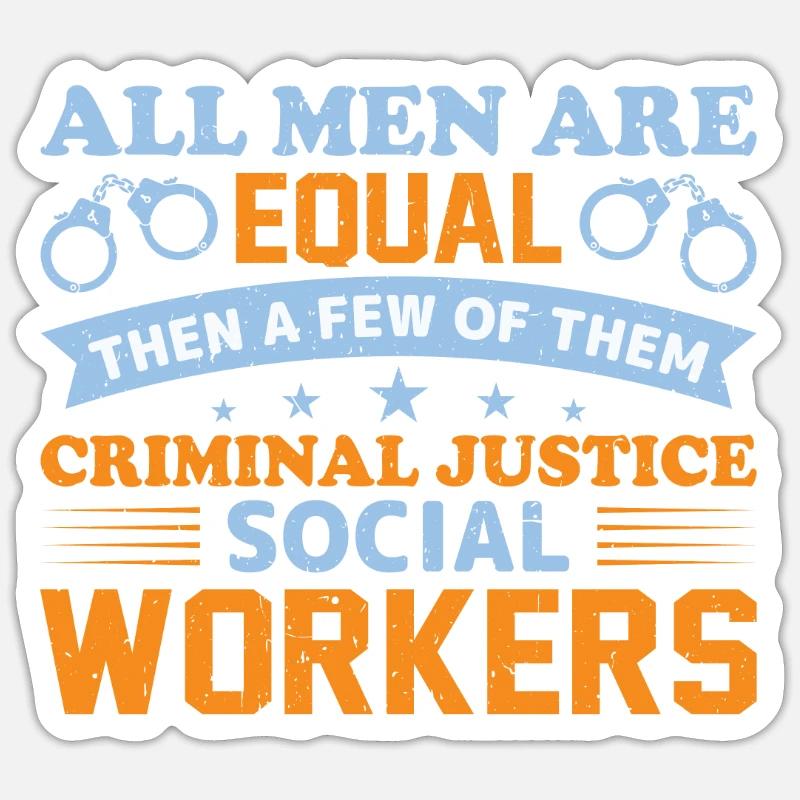 All Men Are Created Equal - Sticker Größe S (10 x 10 cm) - Mattweiß