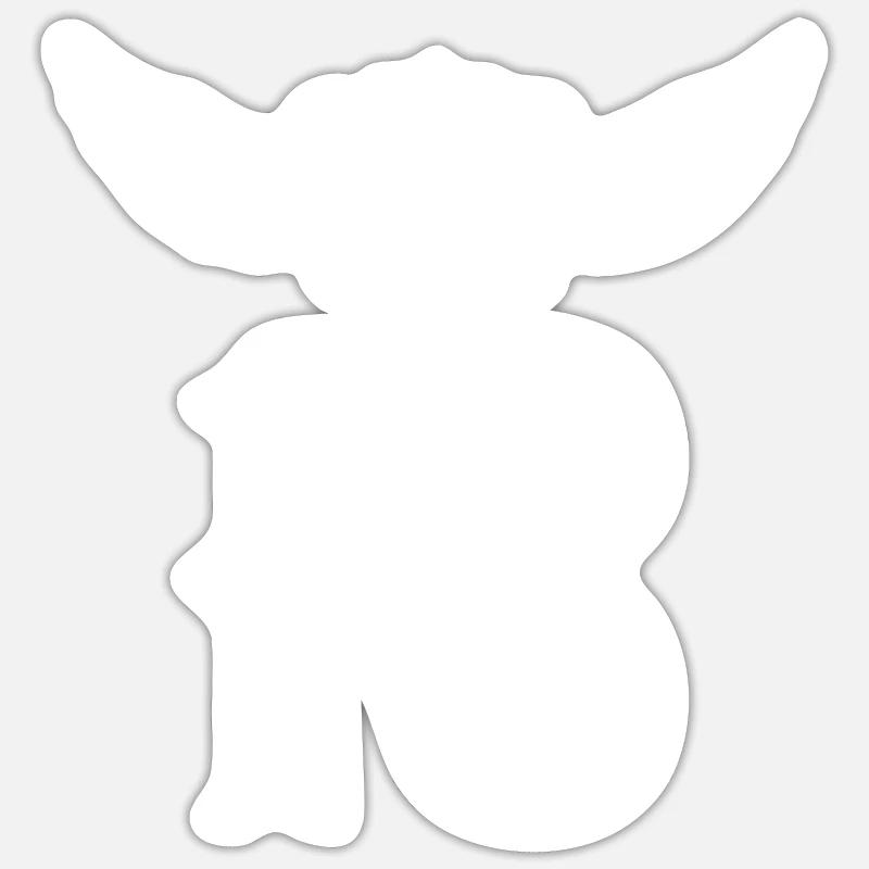 13 Couronne numérique - Sticker taille S (10 x 10 cm) - blanc mat