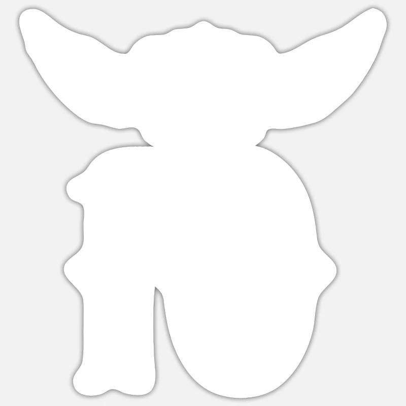 Couronne de 10 chiffres - Sticker taille S (10 x 10 cm) - blanc mat