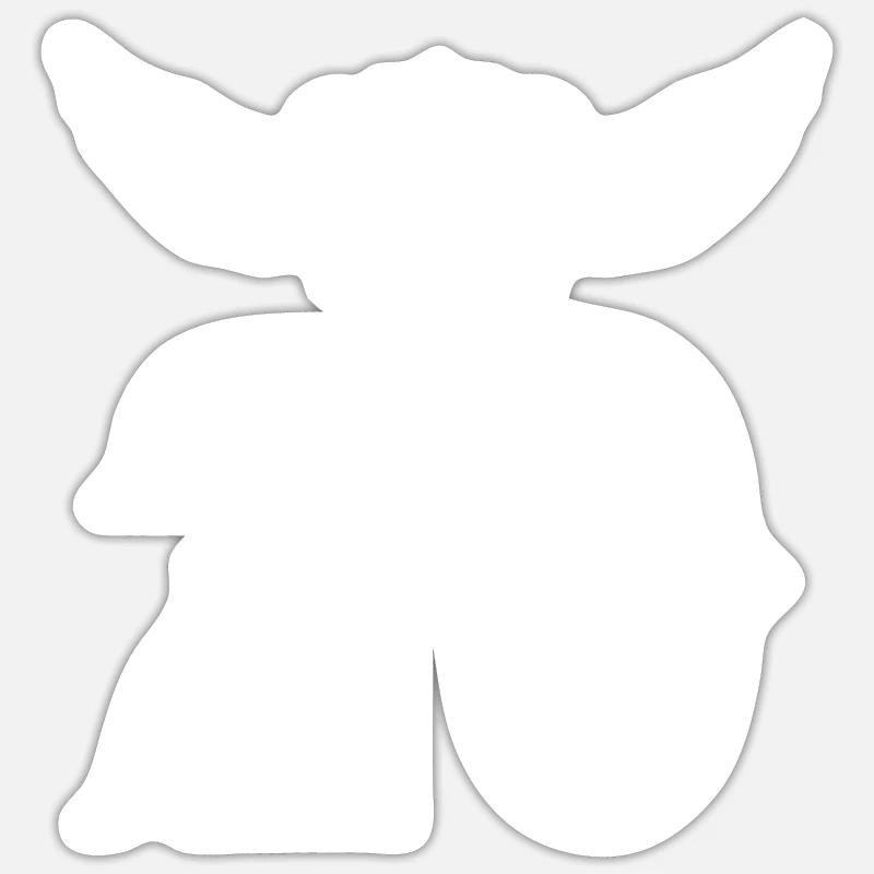 Couronne de 20 chiffres - Sticker taille S (10 x 10 cm) - blanc mat