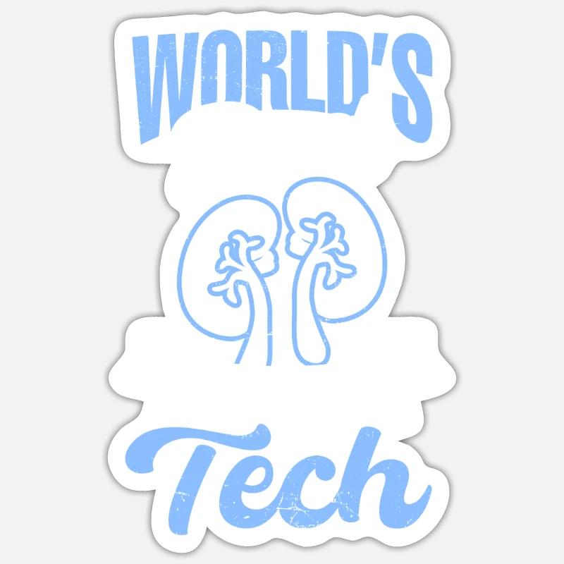 Dialysis Tech Worlds Meilleure technologie de dialyse Sticker taille S (10 x 10 cm)