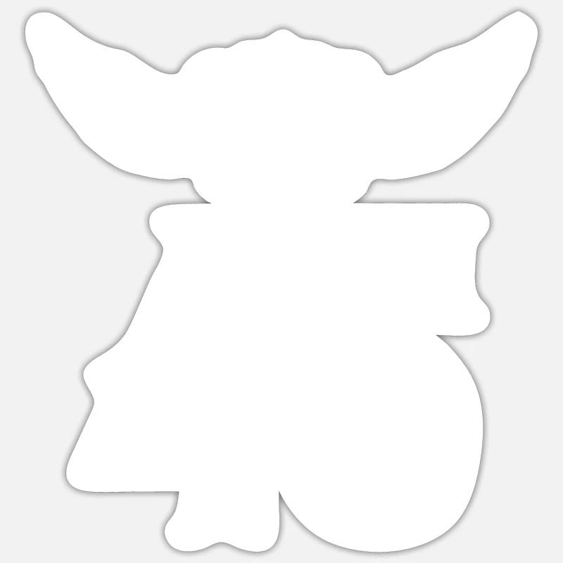 45 Number crown - Sticker size S (10 x 10 cm) - white matte