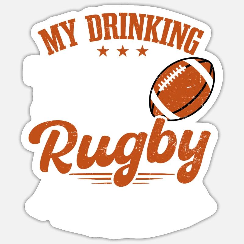 Rugby Team Has Rugby Problem Sticker size S (10 x 10 cm)