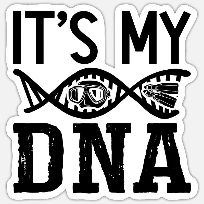 Freediving Gift Idea Sticker size S (10 x 10 cm)