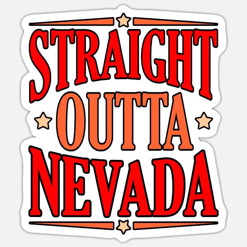 Directement de Nevada Gift - Sticker taille S (10 x 10 cm) - blanc mat