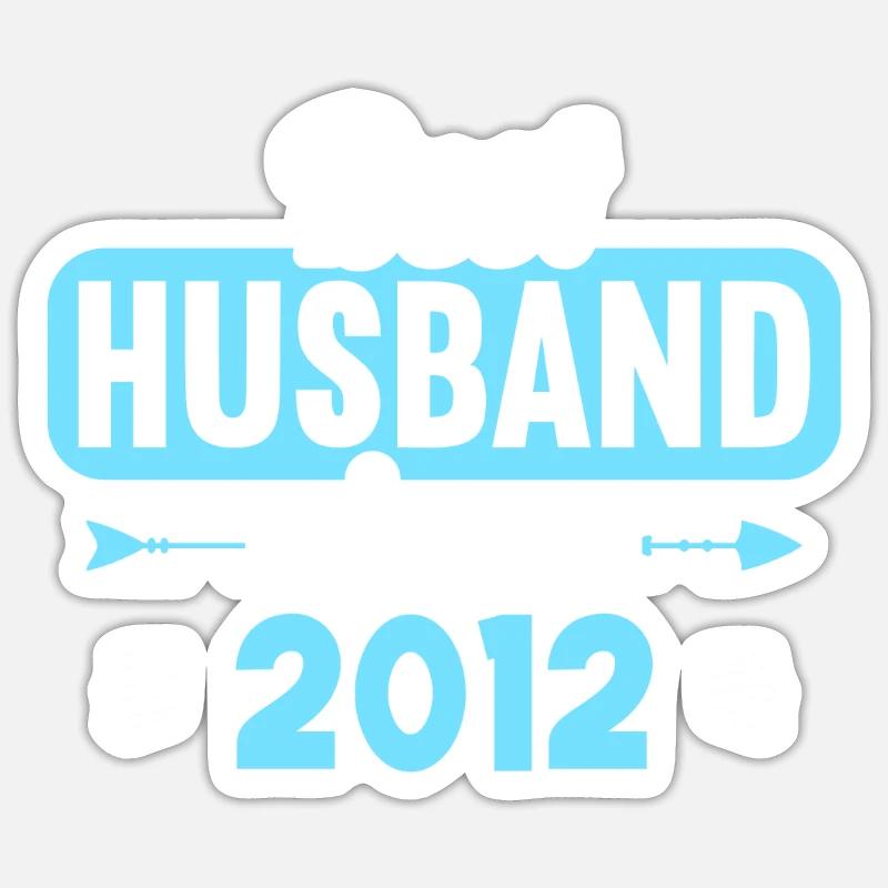 Beste Ehefrau Bester Ehemann seit 2012 Sticker Größe S (10 x 10 cm)