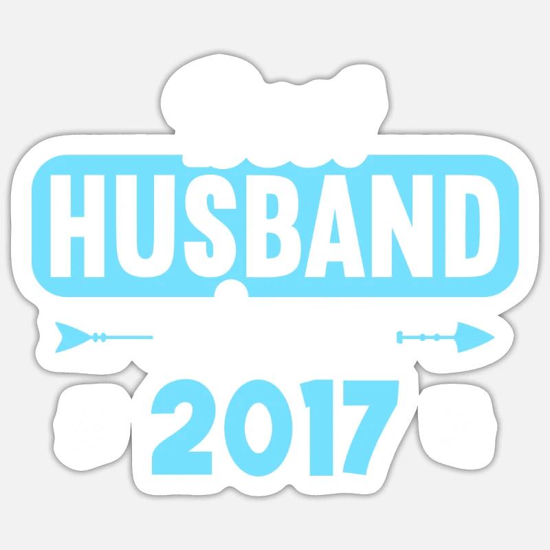 Beste Ehefrau Bester Ehemann seit 2017 Sticker Größe S (10 x 10 cm)