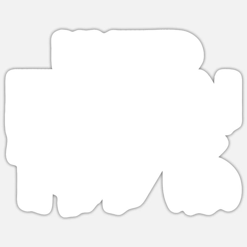 Édition limitée 1976 - Sticker taille S (10 x 10 cm) - blanc mat