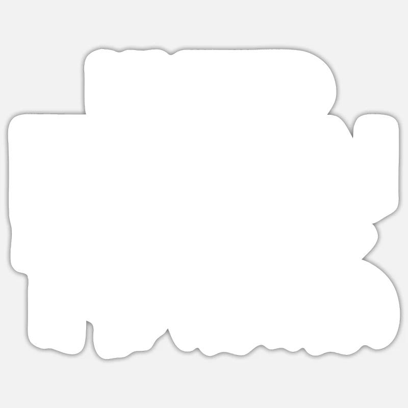 Édition limitée 1966 - Sticker taille S (10 x 10 cm) - blanc mat