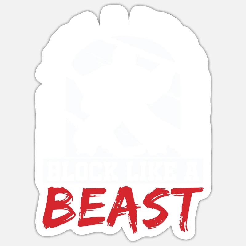 Drop Like A Butterfly Drop Like A Beast Eishockey Sticker Größe S (10 x 10 cm)