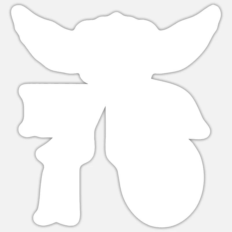 76 Couronne numérique - Sticker taille S (10 x 10 cm) - blanc mat
