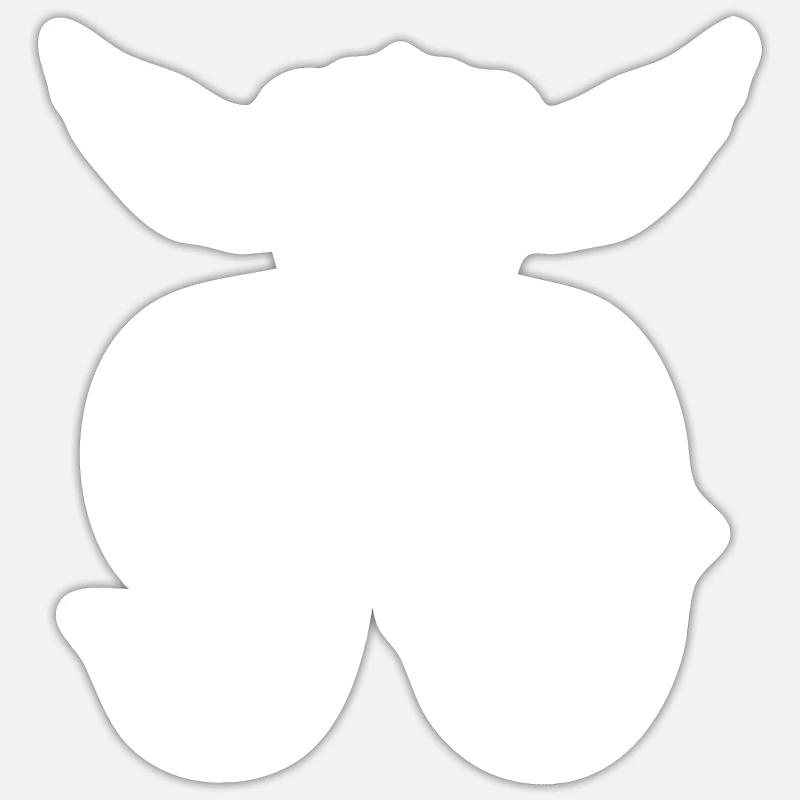 99 Number crown - Sticker size S (10 x 10 cm) - white matte