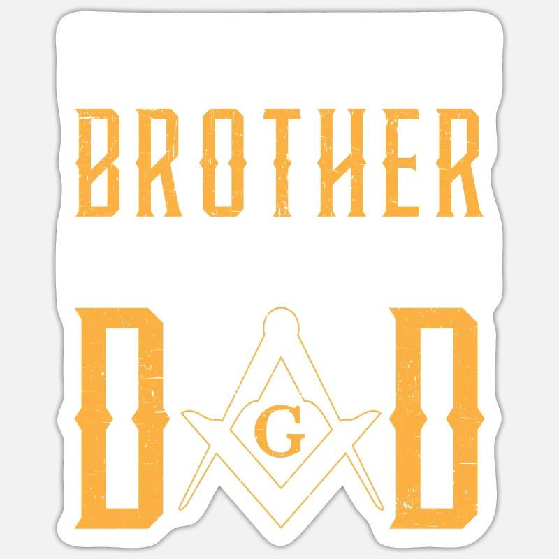 Freemason Dad Fraternal Freemasonry Square Compass Sticker size S (10 x 10 cm)