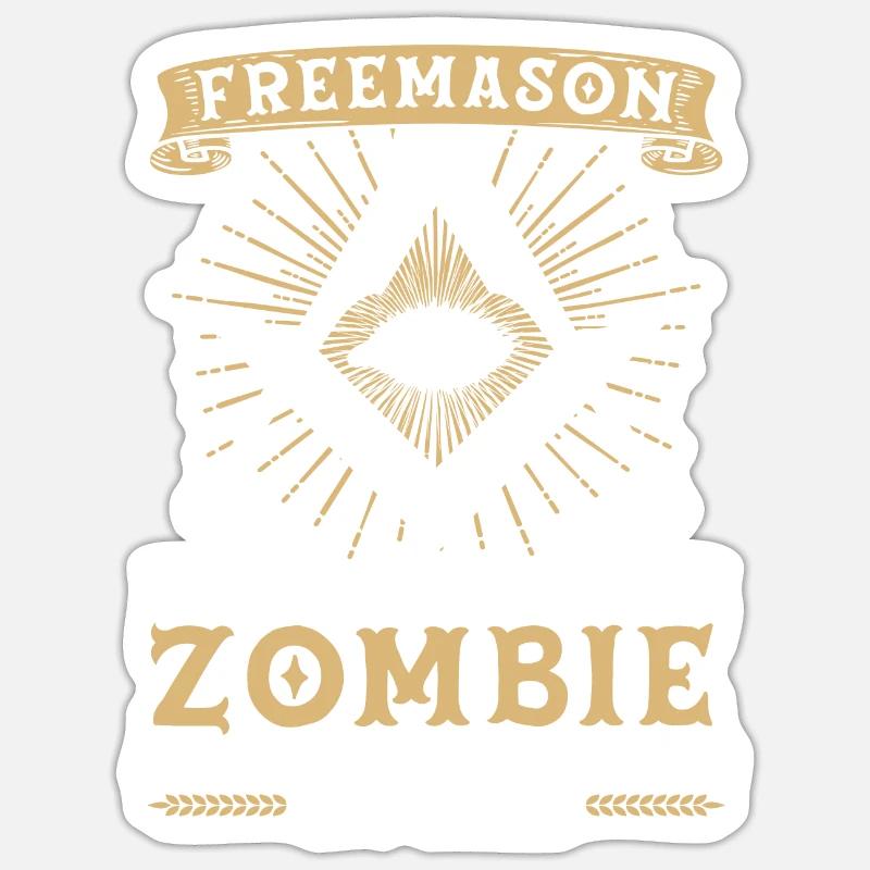 Franc-maçon Fraternel Franc-maçonnerie Square Compass Sticker taille S (10 x 10 cm)