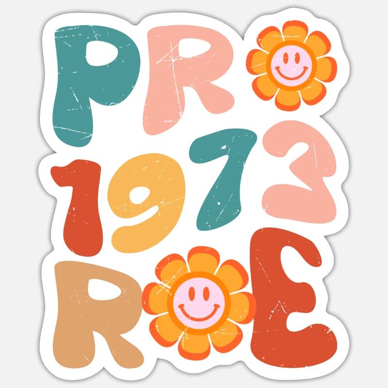 Pro 1973 Rogen - Sticker Größe S (10 x 10 cm) - Mattweiß