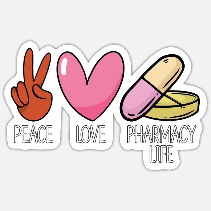 Pharmacy Technician Pharmacy Technician Gift - Sticker size S (10 x 10 cm) - white matte