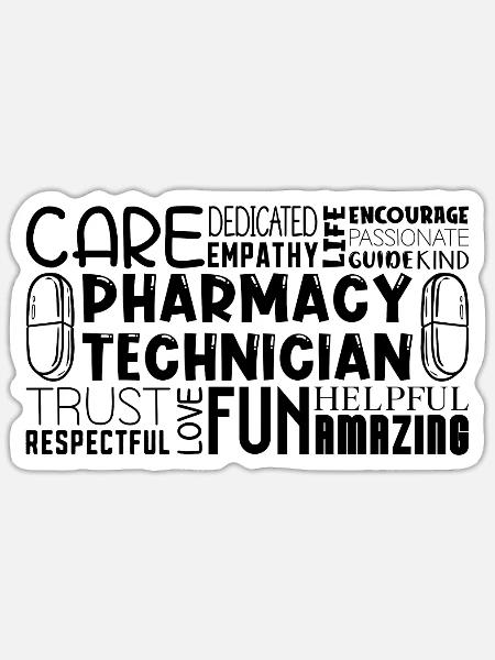 Apothekentechniker Techniker Coole Geschenkidee - Sticker Größe S (10 x 10 cm) - Mattweiß