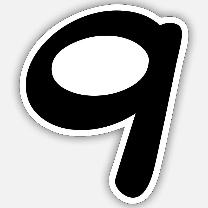 Nine - Sticker size S (10 x 10 cm) - white matte