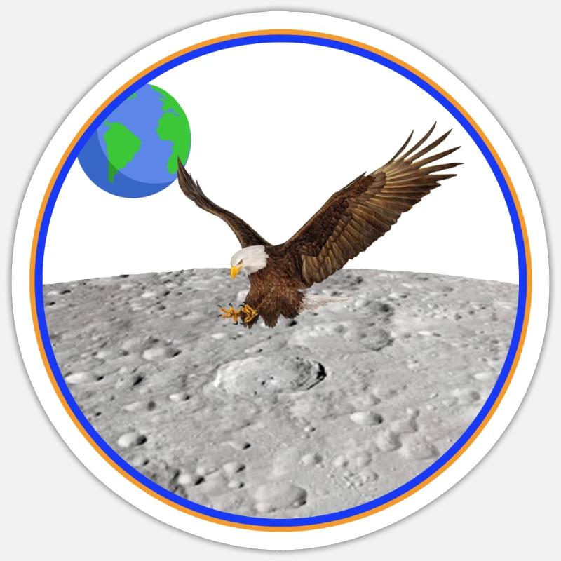 Apollo 11 Eagle Sticker size S (10 x 10 cm)