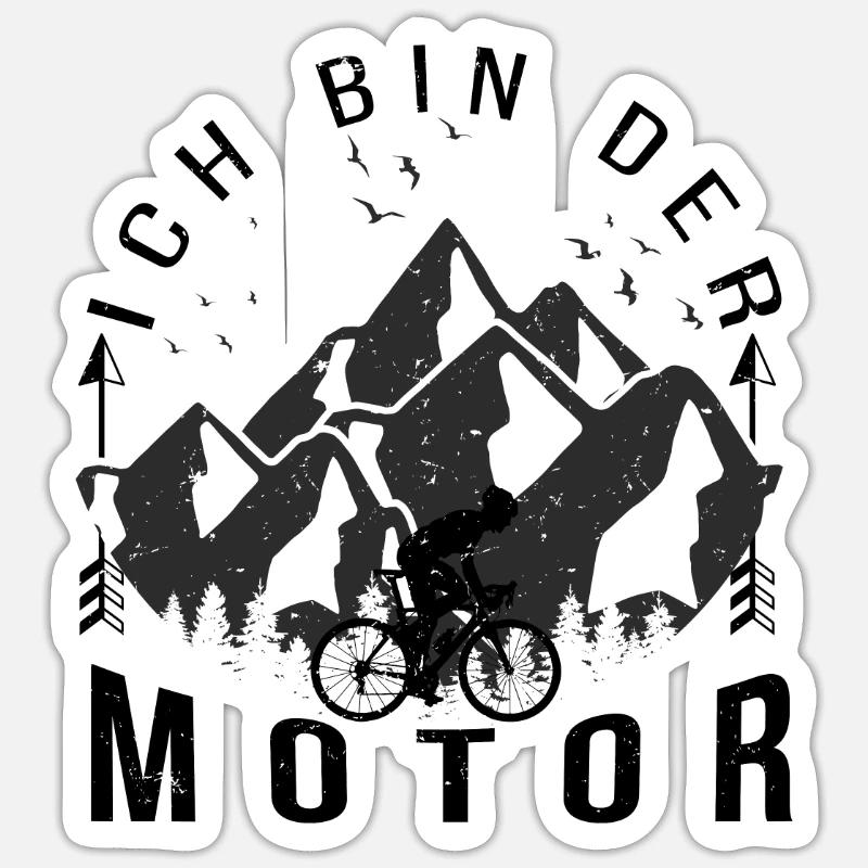 Ich bin der Motor - Sticker Größe S (10 x 10 cm)