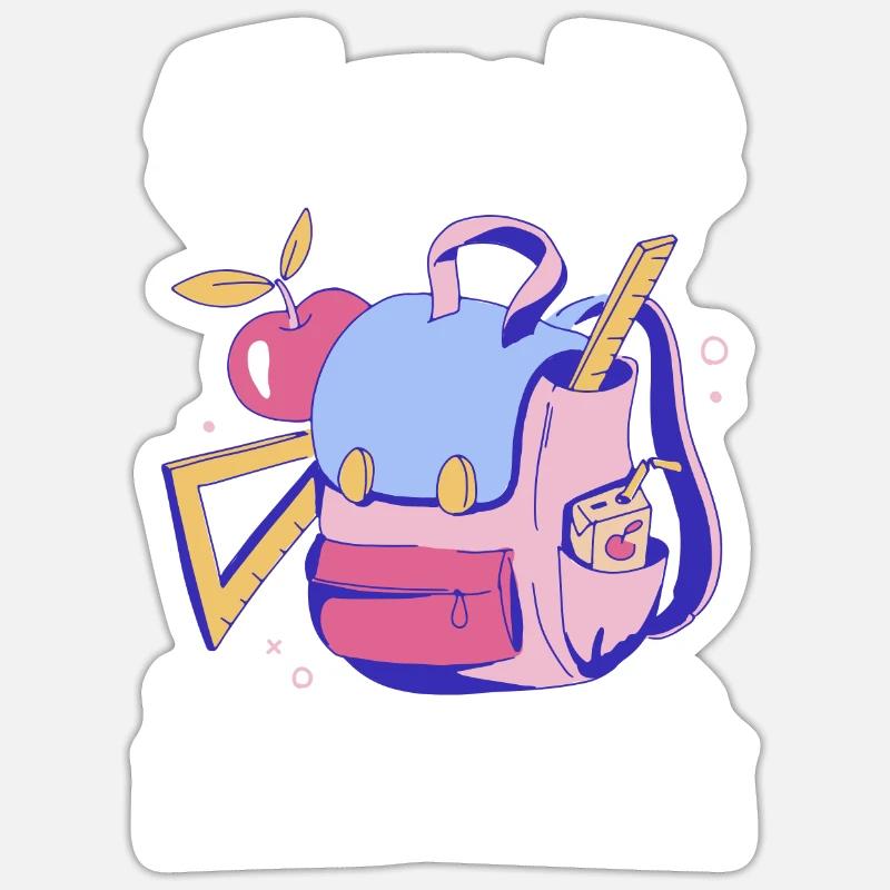 Futur enseignant - Sticker taille S (10 x 10 cm) - blanc mat
