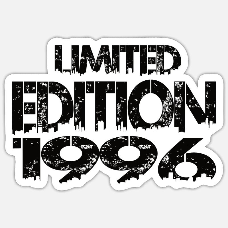Limited Edition 1996 - Sticker size S (10 x 10 cm) - white matte