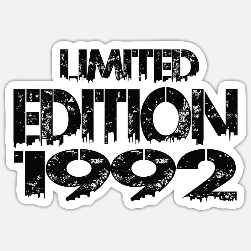 Édition limitée 1992 - Sticker taille S (10 x 10 cm) - blanc mat