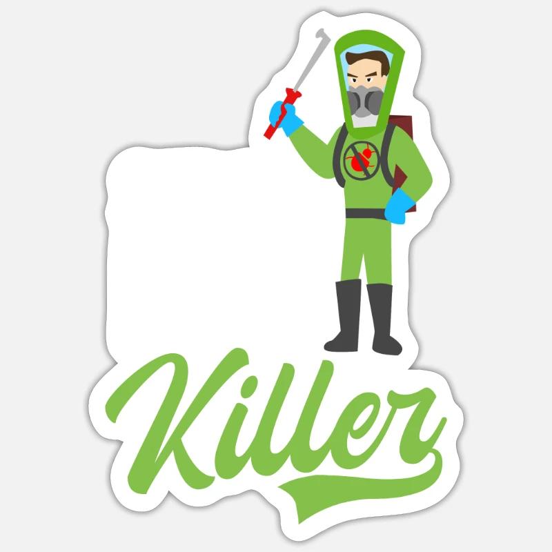 Bug Exterminator Serial Bug Killer Sticker size S (10 x 10 cm)