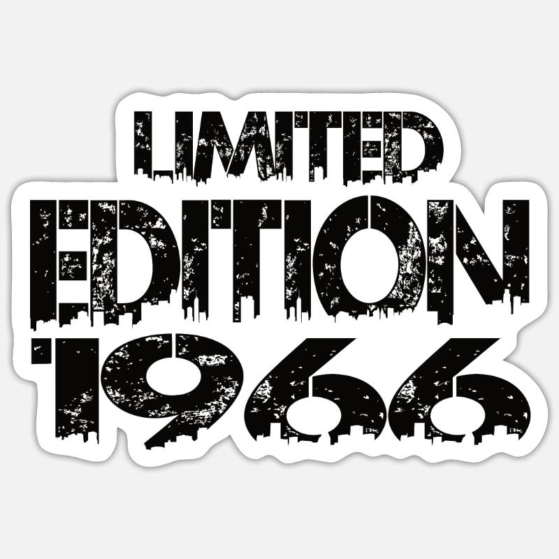 Édition limitée 1966 - Sticker taille S (10 x 10 cm) - blanc mat