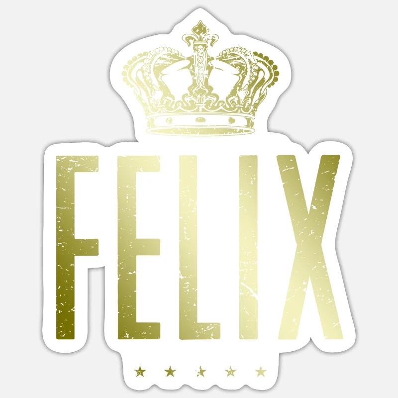 Felix - Sticker taille S (10 x 10 cm) - blanc mat