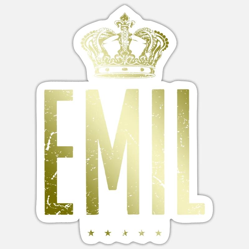 Emil - Sticker size S (10 x 10 cm) - white matte