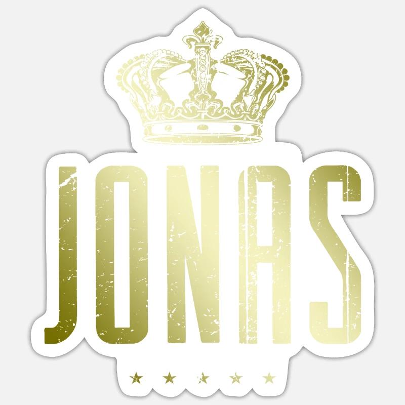 Jonas - Sticker Größe S (10 x 10 cm) - Mattweiß