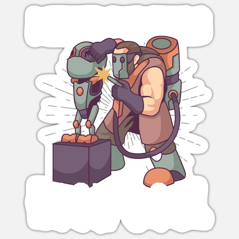 Robotics Engineer For Machine Learning Sticker size S (10 x 10 cm)